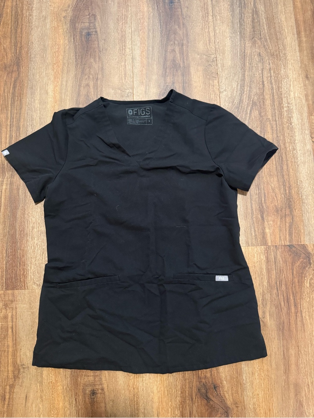 Figs women's Black Casma - Three-Pocket Scrub Top - S / Black